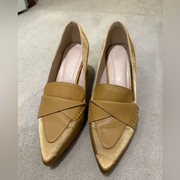 Coutgo Shoes - Women's Chunky Block Low Heels Pumps Stitching Retro Work Office Dress Shoes